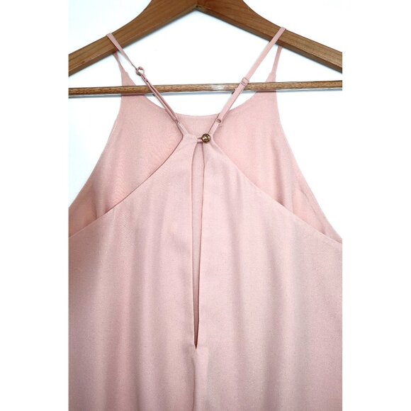 WAYF Womens Pink Sleeveless Halter Bodysuit Size M Adjustable Straps Coquette - Picture 5 of 8